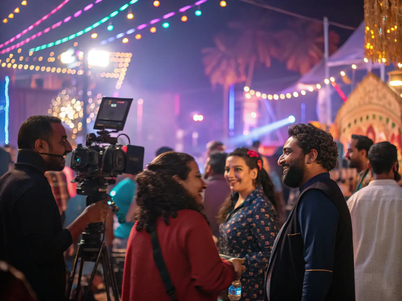 A captivating photograph of a RAEVE LUCIDE cultural event, showcasing the diverse audience enjoying the artistic atmosphere and community spirit fostered by the organization.